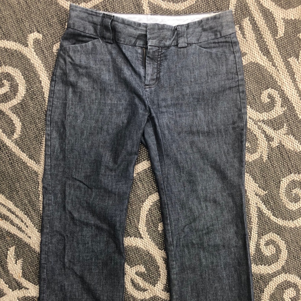 Trouser style wide legged denim